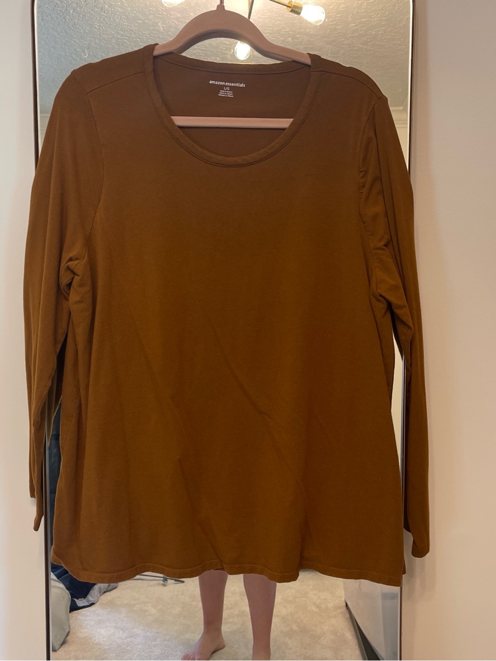 Amazon Essentials Women's Long Sleeve Crewneck Nursing T Shirt